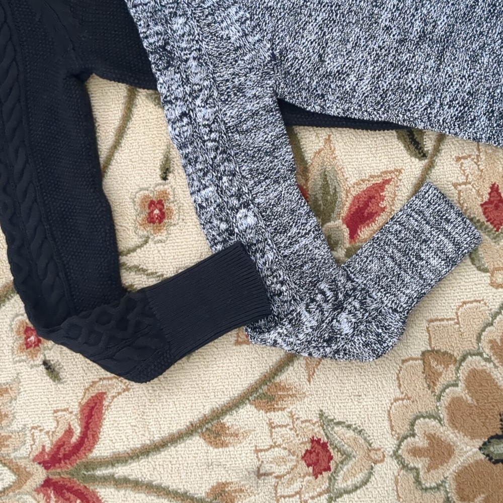 Gap Bundle Of Cotton Raglan Sleeve Cable Knit Sweaters S - Picture 9 of 11